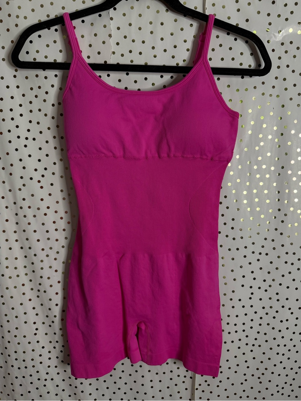 Women’s Hot Pink Seamless Romper Jumpsuit